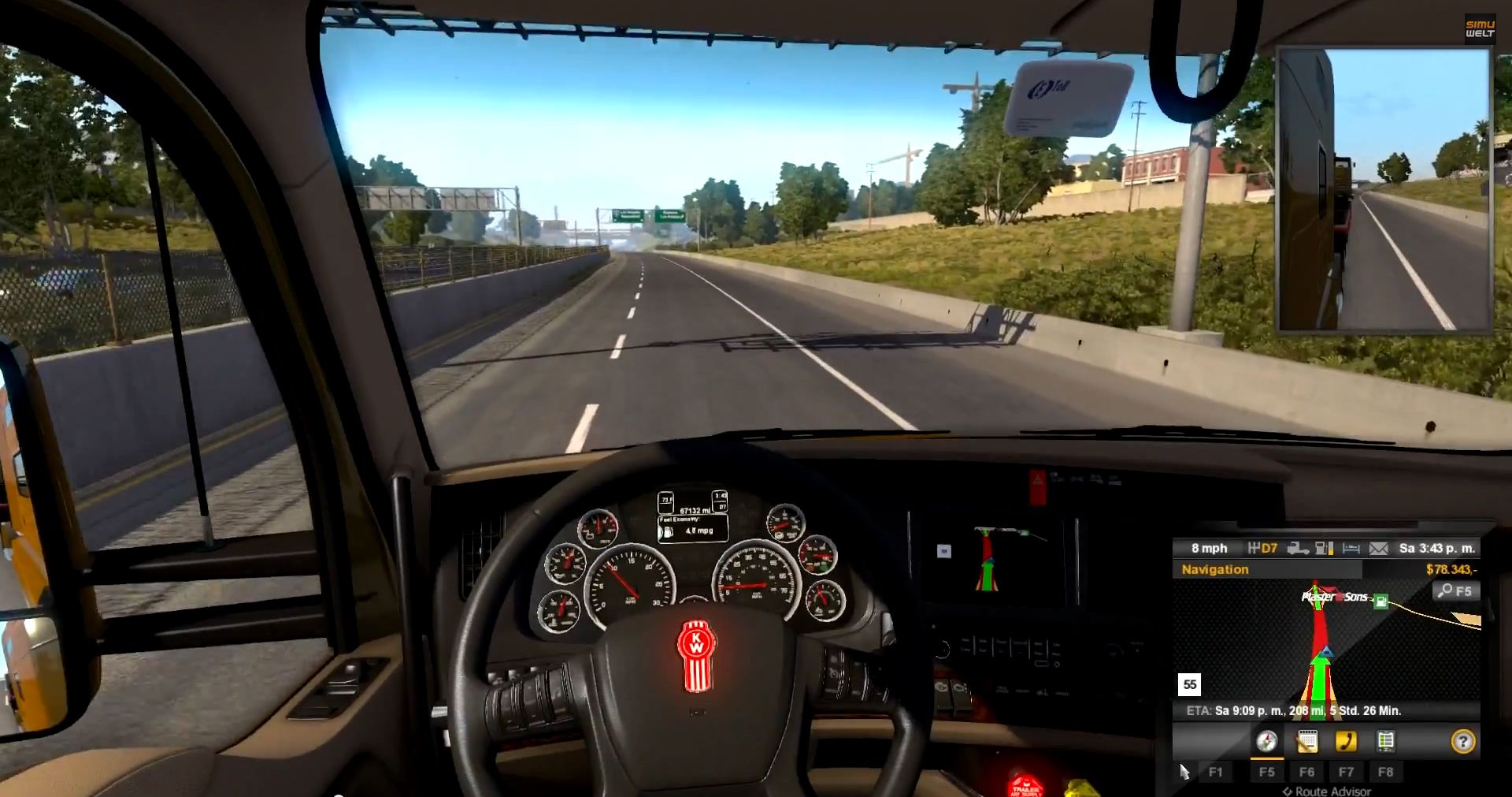 American Truck Simulator обзор бета-версии от simuwelt.de (Часть 1)