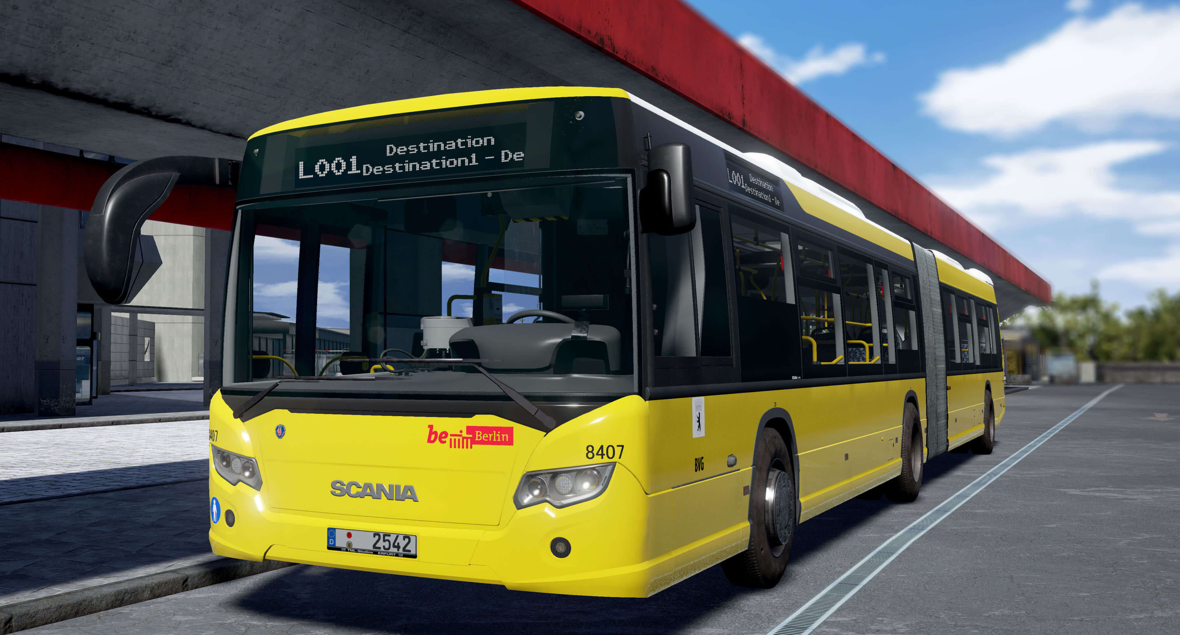 City Bus Simulator: Berlin - скриншоты Scania Citywide