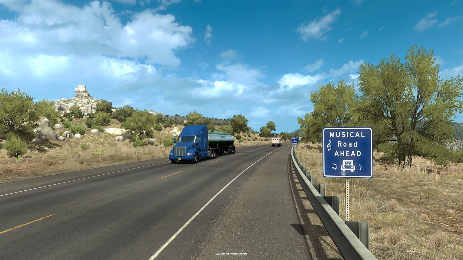 American Truck Simulator: New Mexico - музыкальная дорога