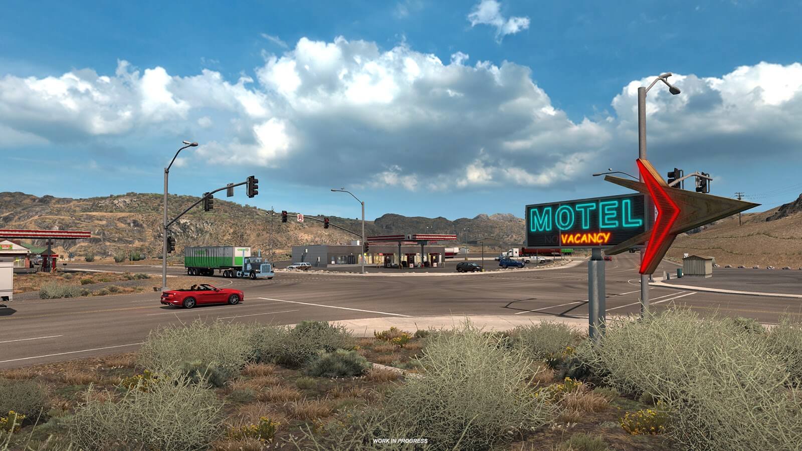 American Truck Simulator: Oregon - зоны отдыха и трак стопы