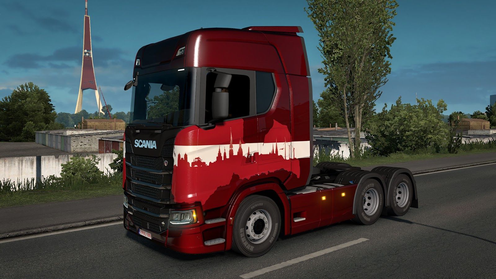 Euro Truck Simulator 2: о дополнениях с раскрасками в национальных тонах Литвы, Латвии и Эстонии