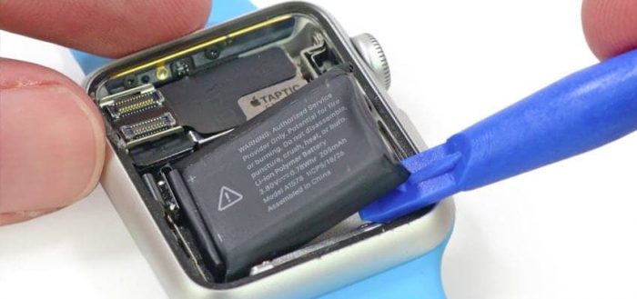 Инструкция по замене батарейки на умных часах Apple Watch