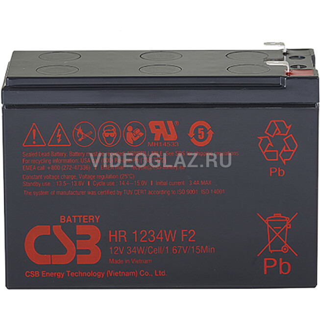 Аккумулятор CSB HR 1234W F2 - Надежный Источник Энергии